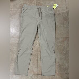 All in Motion Gray Chinos Lightweight Flat Front